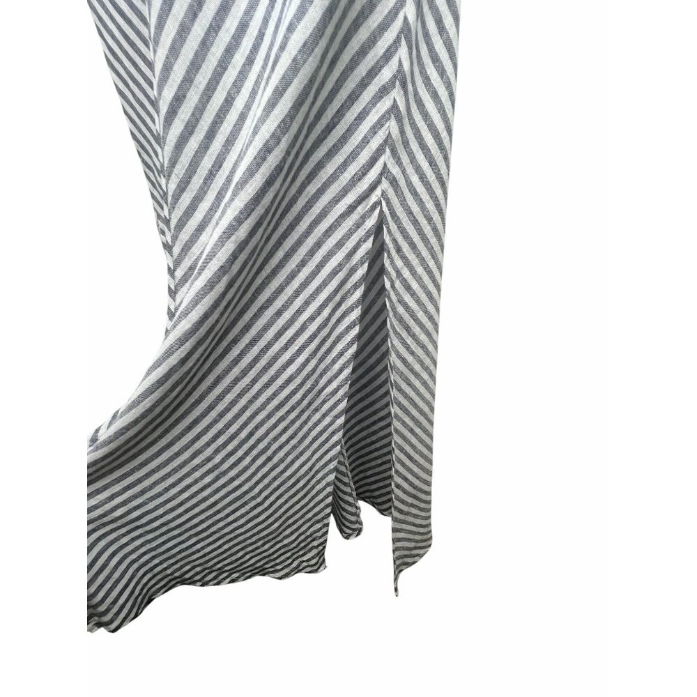 Joie Striped Sleeveless Maxi Dress With Back Tie Detail Medium - Picture 5 of 10